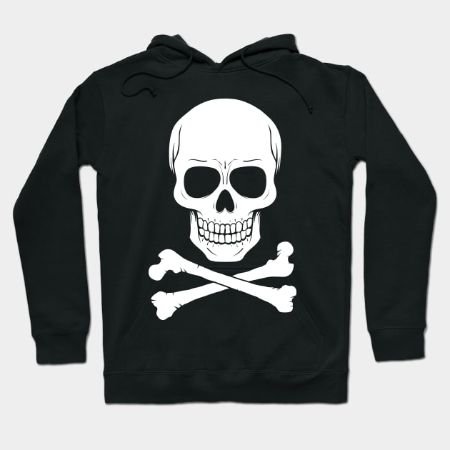 Calavera Pirata Hoodie by w.d.roswell